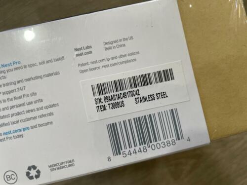 Nest 3rd Generation Learning Stainless Steel Programmable Thermostat Pro - Picture 2 of 2