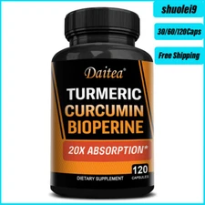 Turmeric Curcumin with Bioperine+Black Pepper, Joint Pain Maxx Strength Capsules