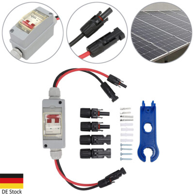 DC Trennschalter Solar PV Umschalter Ausschalter Freischalter 2-polig 32A 500V