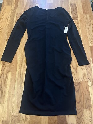 Old Navy Maternity Long Sleeve Jersey Knit Bodycon Dress Size Small NWT |  eBay