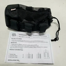 Kemimoto UTV Wireless Speaker Holder for 1.5"-2” Roll Bar B0117-00701BK Black