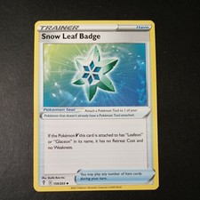 Pokemon Evolving Skies Snow Leaf Badge Uncommon Trainer Card 159/203 NM