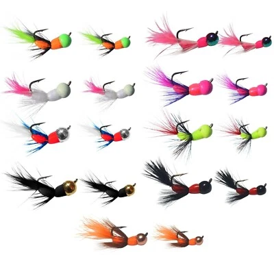 KENDERS OUTDOORS Kenders Tungsten Akua Jig Series Micro Panfish/Ice Fishing Jigs (5 Jig Per Pack)
