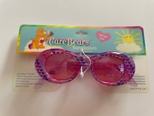 Care Bears Kids Sunglasses Share Bear Pink Lenses Purple Hearts NEW 2003 Girls