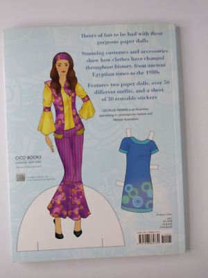 paper doll dress up fashion through the ages Dollys and Friends Originals Fashion History Paper Dolls, 1830s: Fashion Activity Vintage Dress Up Collection of Romantic Period and Early Victorian C