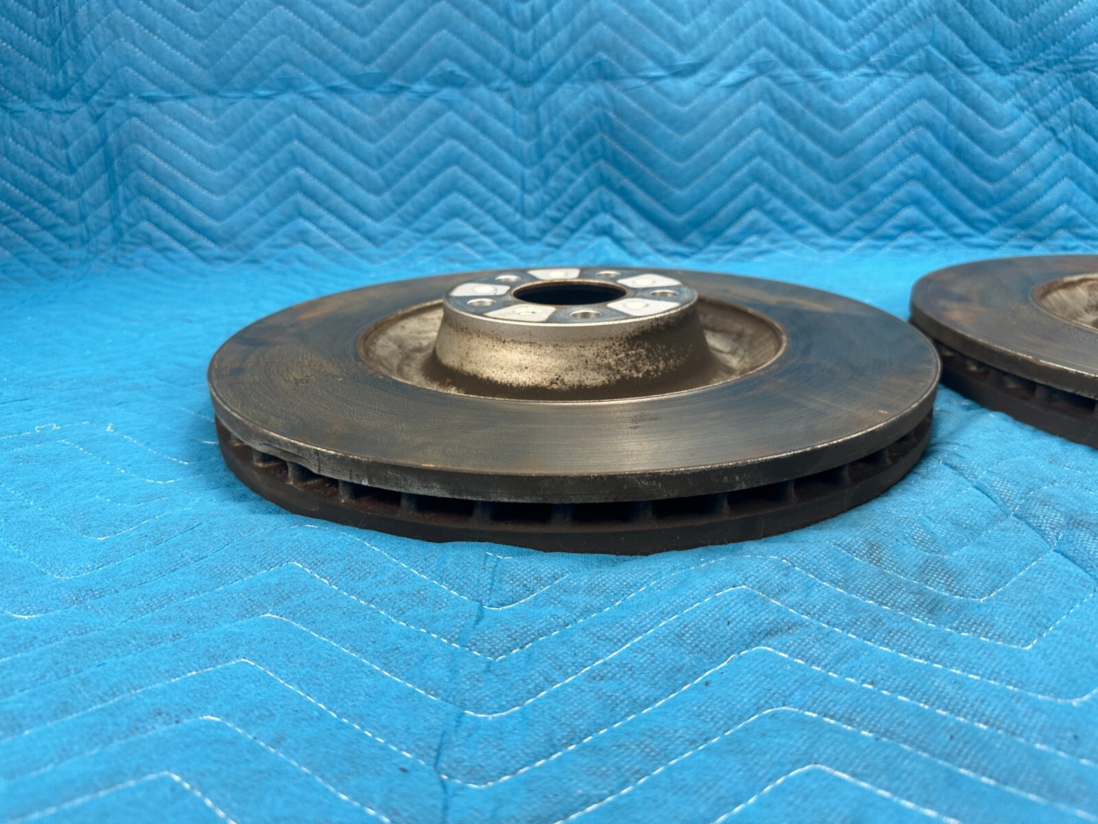 Bentley Contin Flying Spur Front Brake Rotor Disc RH & LH Pair 29k 2006-2012 OEM