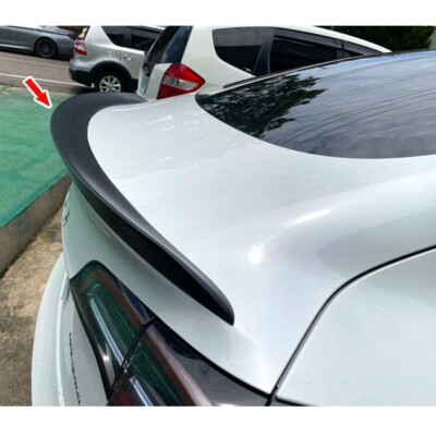 Unpainted FRP Fits For Tesla Model 3 4DR Fastback A Look Rear Trunk Spoiler 2022