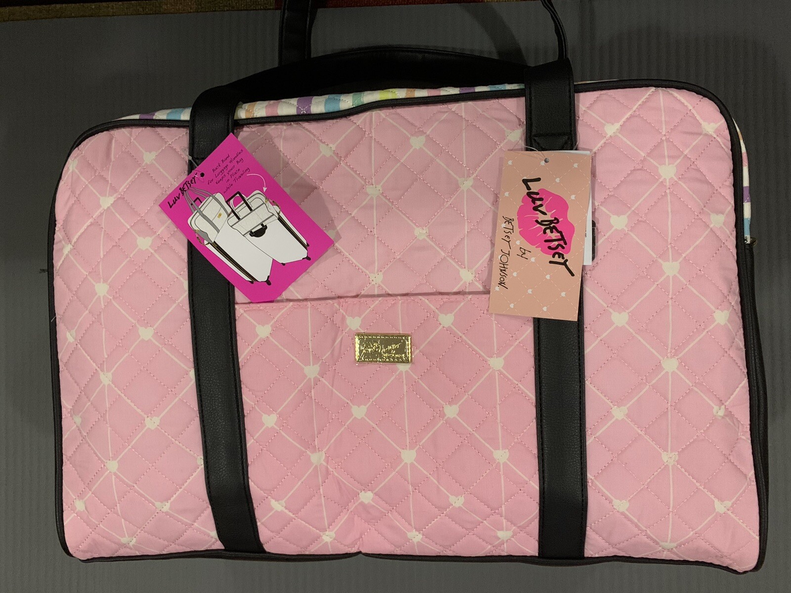 betsey johnson duffel bag