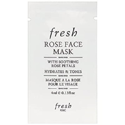 Fresh Rose Face Mask SAMPLES, 4ml/0.13oz each, Lots of 10