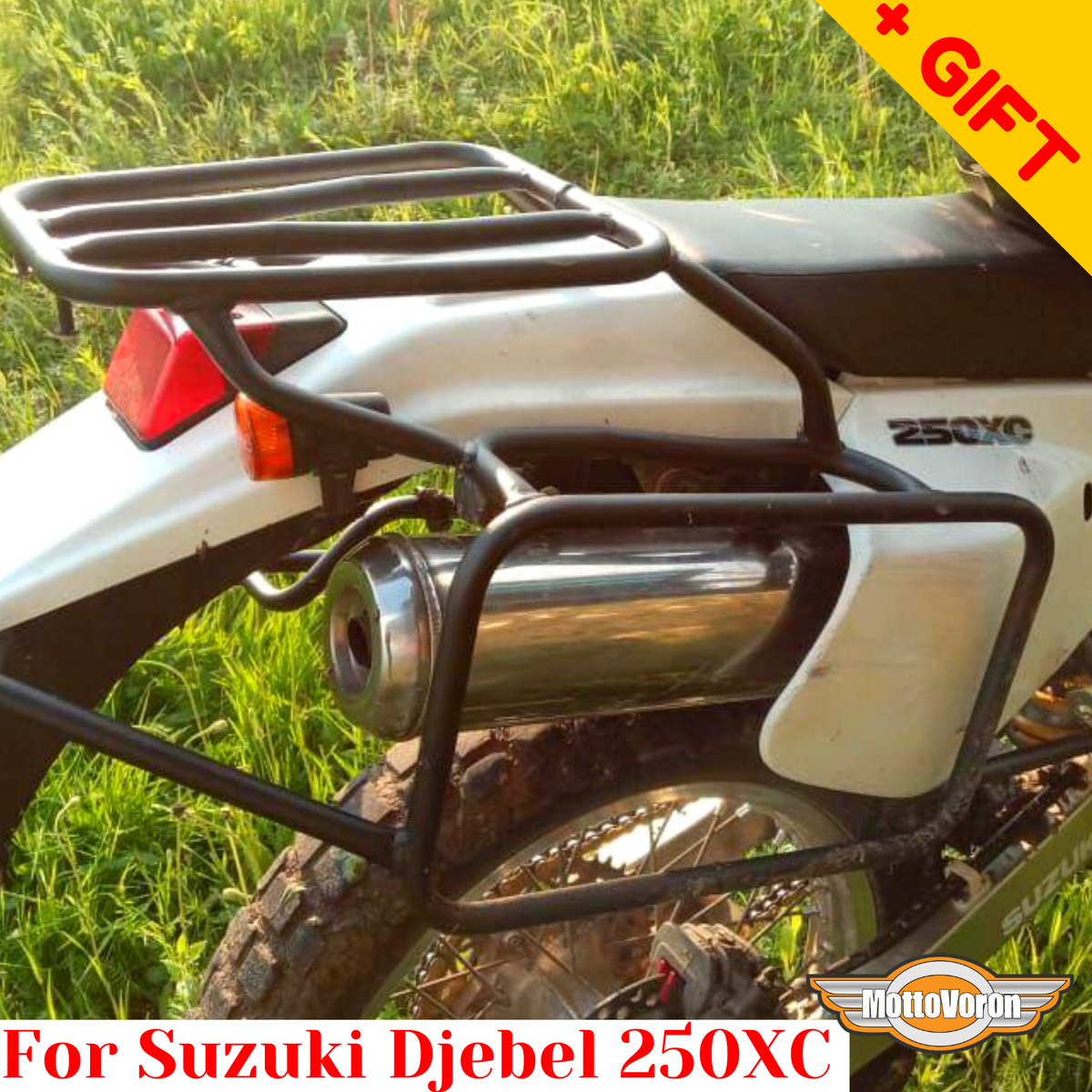 For Suzuki Djebel 250 XC rack luggage system Djebel 250XC side
