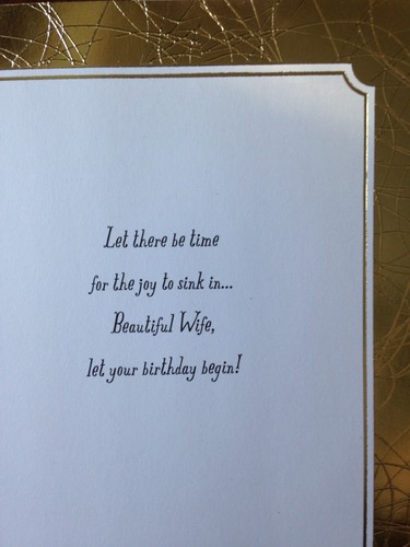 WIFE BIRTHDAY Card w/LOVE, "Happy Birthday My Love" 16 Choices Hallmark 90 - Picture 45 of 54