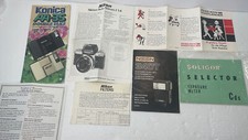 Vtg Camera Paper Lot Konica Nikon Soligor Zeiss