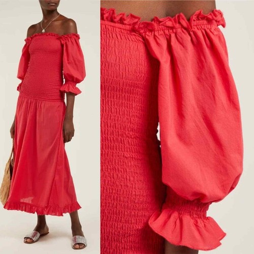 Rhode Resort Eva red off the shoulder 