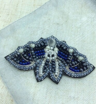 Nighthawk Moth - Artisan Made Sew On Patches