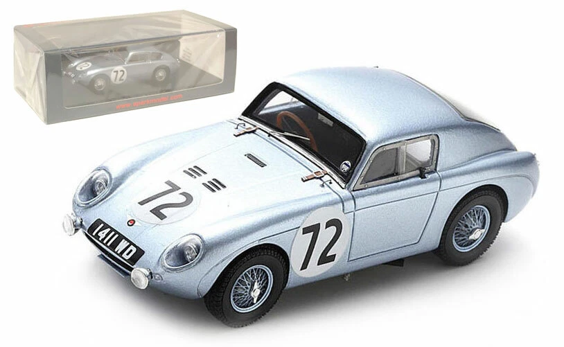 Miniature Austin Healey 3000 1/43 Spark No.21 Stoop Beckaert 24h Le Mans 1961 - Voiture