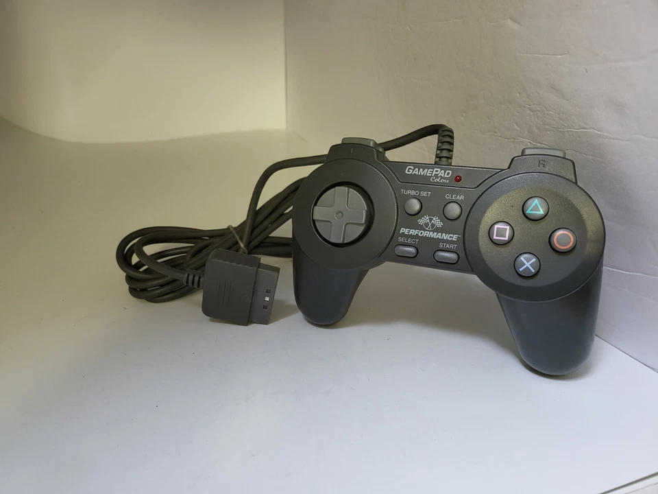 Performance Gray GAME PAD Colors Controller  for Playstation 1 PSONE   #17T - Image 4 of 4