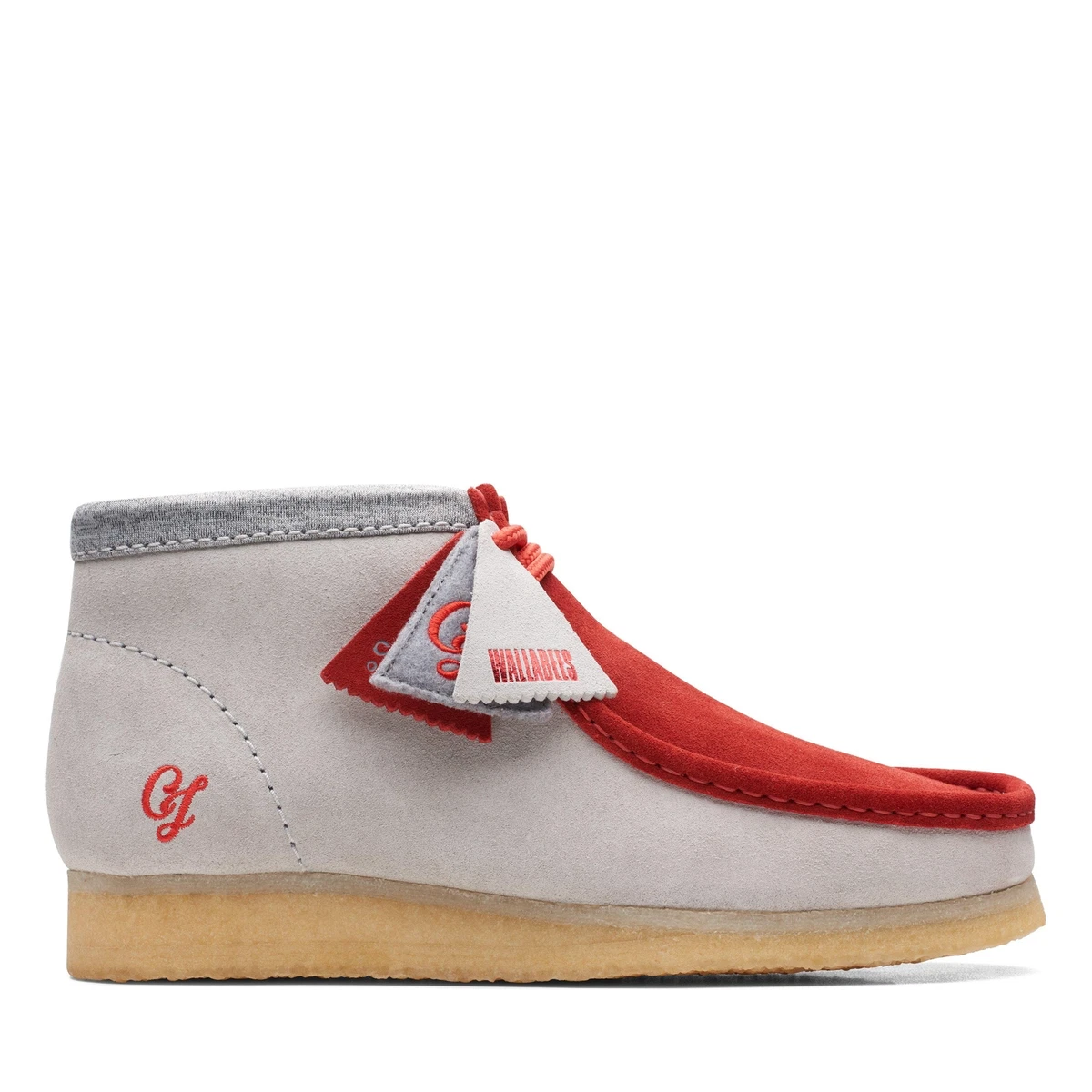 Red suede hotsell wallabees