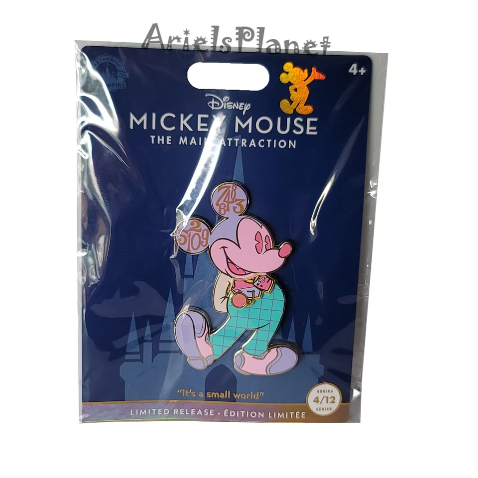 Disney Parks Mickey Mouse The Main Attraction It's A Small World Pin 4/12