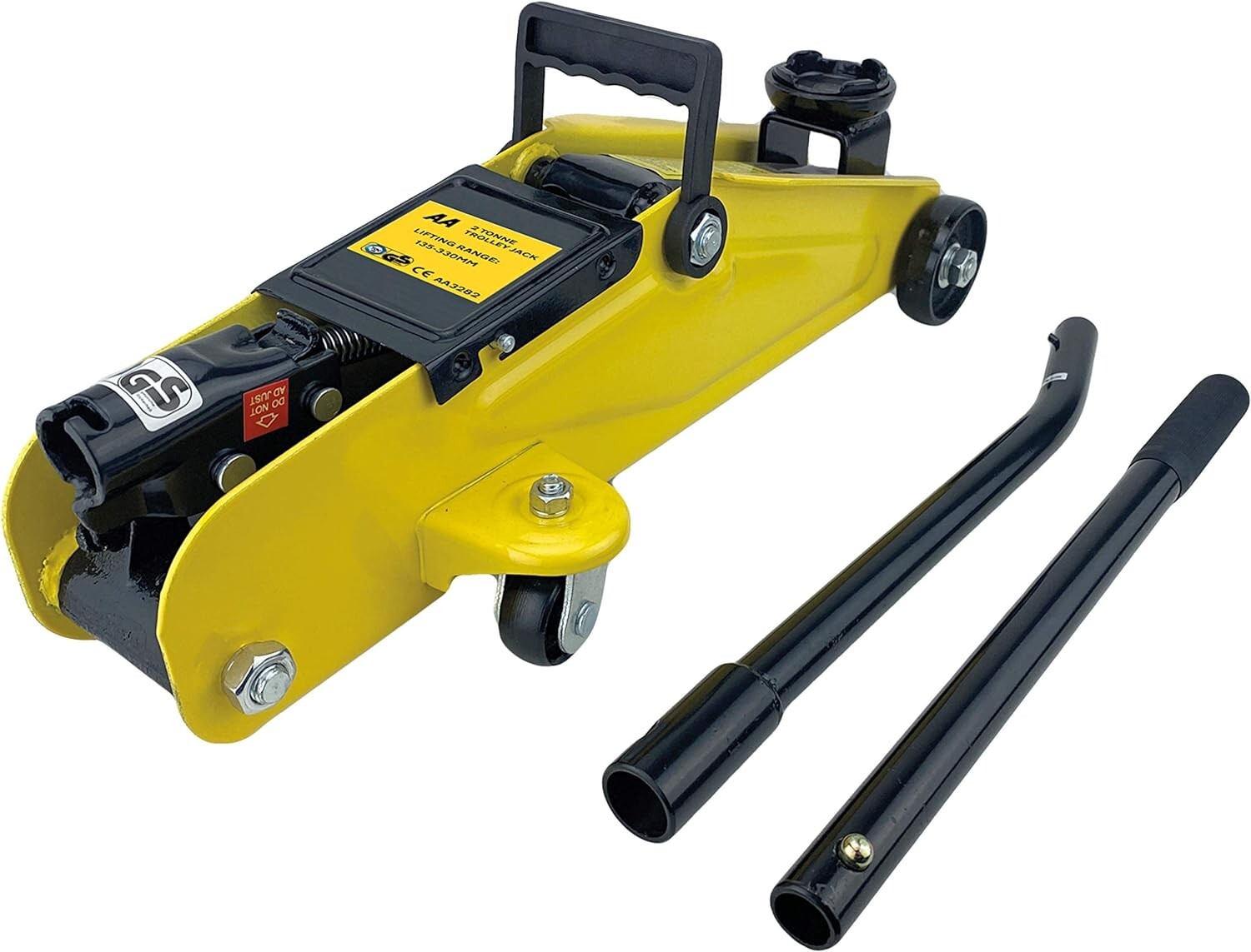 Cric Roulant 2 Tonnes avec Étui AA3282 : Hauteur de Levage 135-330 mm