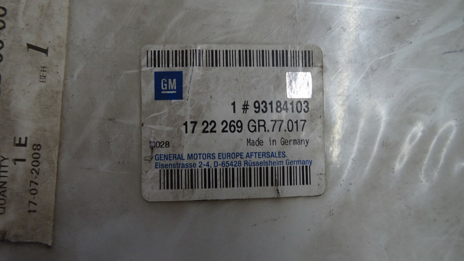 Original Opel/GM Schutzverkleidung 1722269 93184103 | eBay