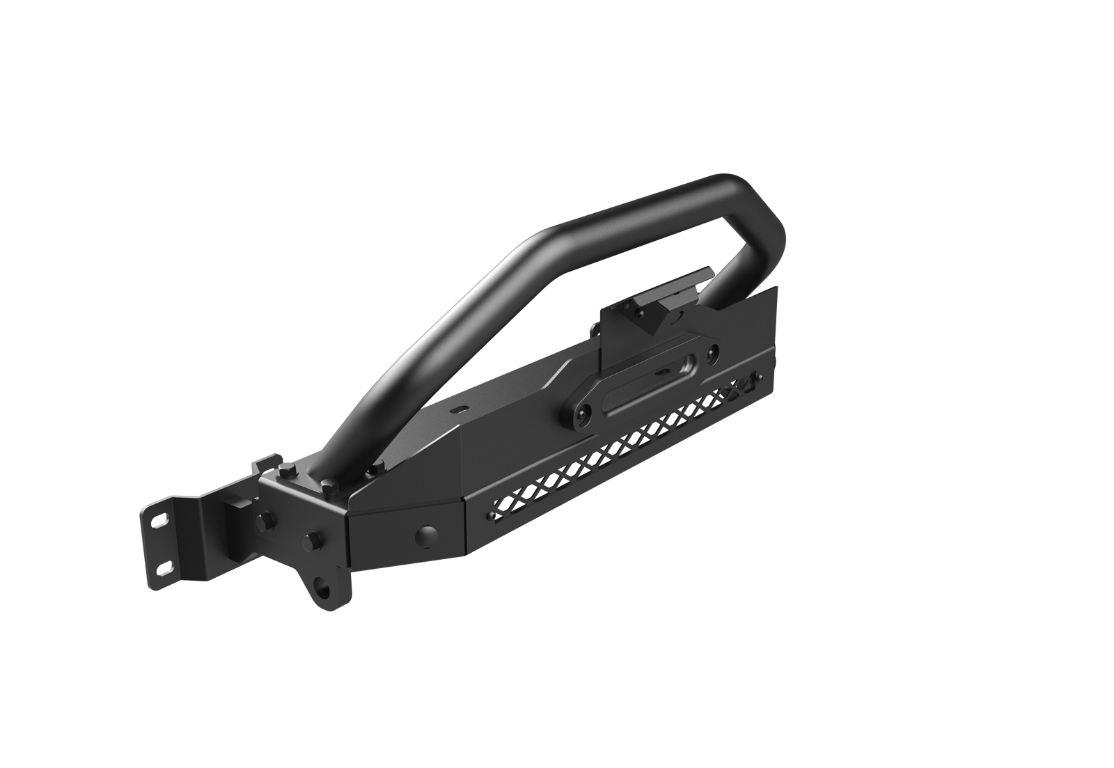 Front Winch Bracket For 2021 2022 2023 Ford Bronco Front Bumper Powder