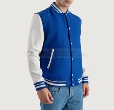 Blue Color Baseball Letterman Varsity Jacket || Buy Varsity Jackets for Men