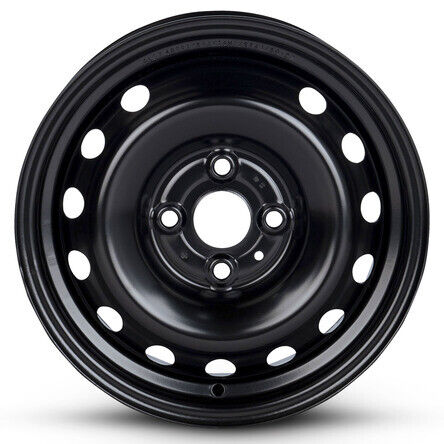 New OEM Wheel For 97-02 Ford Escort 14 inch 14x5.5" Painted Black Steel Rim - Picture 1 of 9