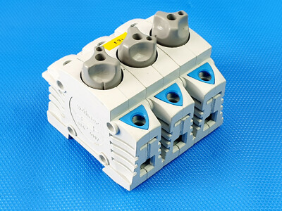 WÖHNER 3 Stück Sicherungssockel VDE 0636 400V 63A