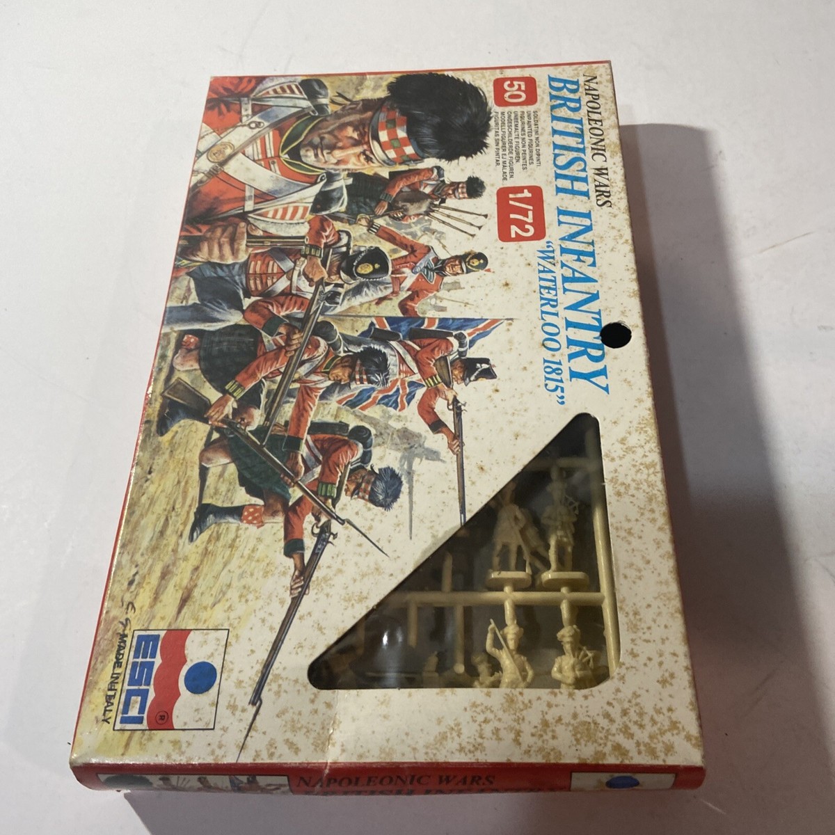 Figurines Plastique 1/72 British Infantry Waterloo 1815 - ESCI - Premier Empire - À Peindre