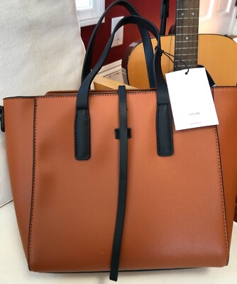 Women's Christopher Kon / Co-Lab Cognac / Black Tote NWT
