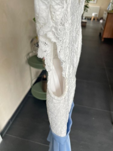 Mädchen Konfirmation Kommunion festliches Kleid v. Jake´s Größe 34 weiß/hellblau - Bild 7 von 12