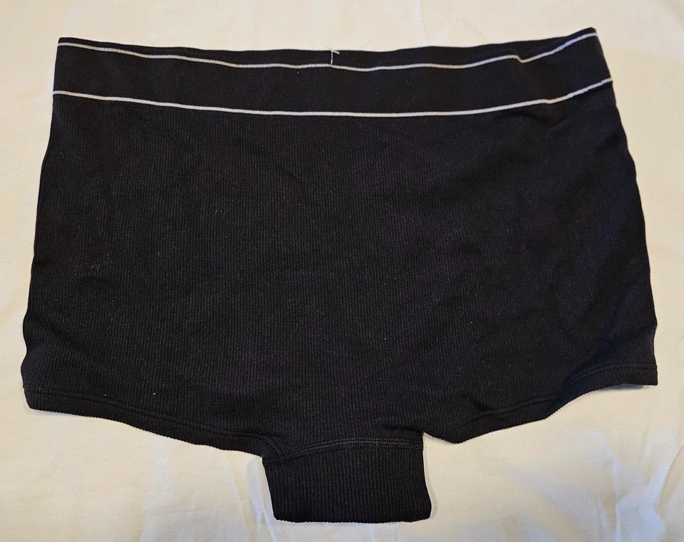 Bragas cortas American Eagle Aerie sin costuras GRANDES negras lisas nuevas Foto 2 de 2