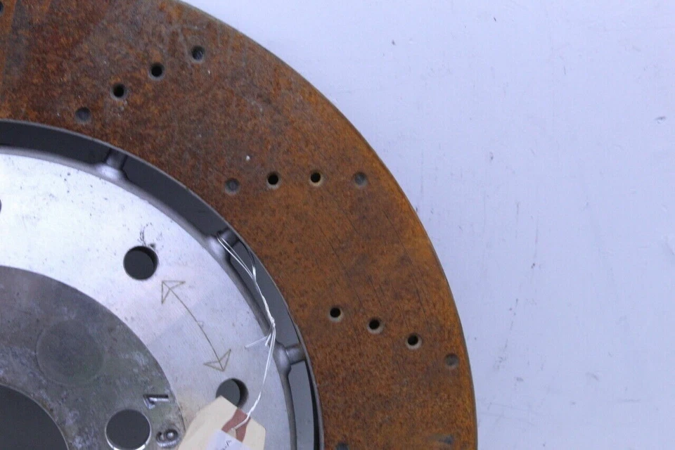 Audi R8 2012 disco de rotor de freno delantero buen estado OEM usado Foto 3 de 4