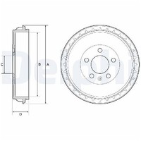 2X Bremstrommel Hinten FüR VW Taigo CS1 1.0 1.5 21 Bis 26 Delphi Chyc Dusb