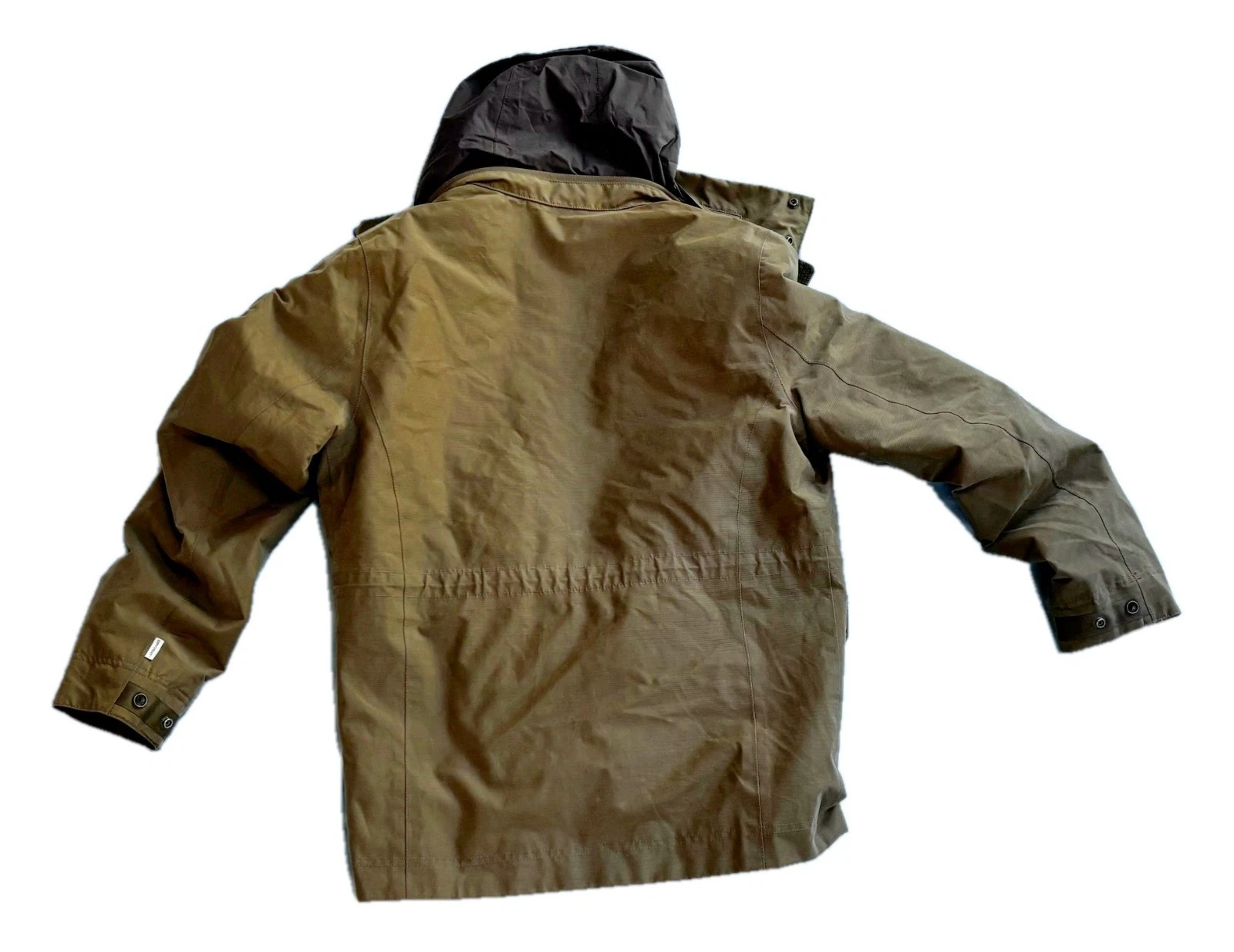 Timberland 3 in 1 Jacket Mens S Olive Field Coat Navy Quilted Puffer Liner Hood - product detail image 4