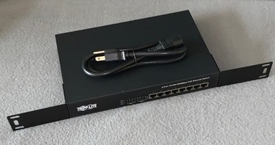 TRIPP-LITE 8 Port 10/100/1000mbps PoE Ethernet Switch NG8POE w/Rack Mounts