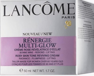 Lancome Renergie Multi-Glow Rosy Skin Tone Reviving Cream 1.7 oz (50 Ml) - New