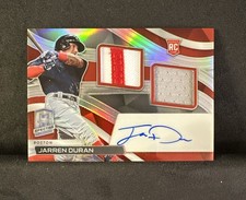 2022 Panini Chronicles Spectra Jersey Jarren Duran #RDJA-JD Holo (AU, MEM, RC)