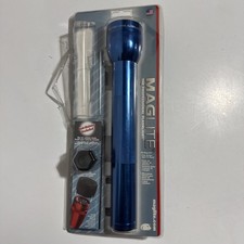 Mag Lite 3 D Cell Flashlight Anodized Blue Made In USA MagLite Sealed