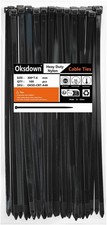 100 Pack 12 Inch Black Heavy Duty Zip Ties Thick Cable Ties 100/120 Lbs Tensile