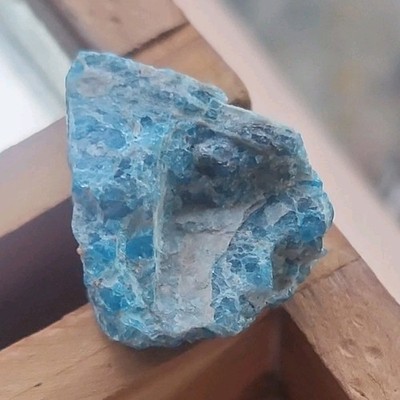 Natural Blue Rough Mineral Crystal Specimen Chunk Rock Display Piece