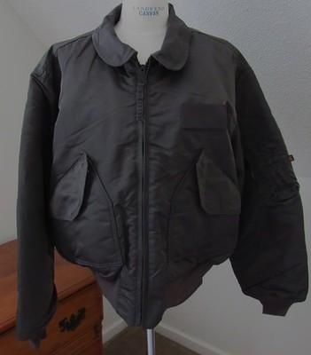 MEN'S VINTAGE ALPHA INDUSTRIES FLIGHT BOMBER JACKET FLYER'S CWU-45 / P (N)  XXL