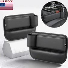2pcs Car Seat Gap Filler Organizer With Cup Holder Universal Fit Car Storage Box 2pcs Car Seat Gap Filler Organizer With Cup Holder Universal Fit Car Storage Box