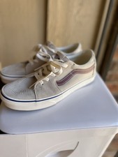 VANS Men's Gray Canvas Lace-Up Low Top Sneakers US 8 EU 40.5 Rubber Sole