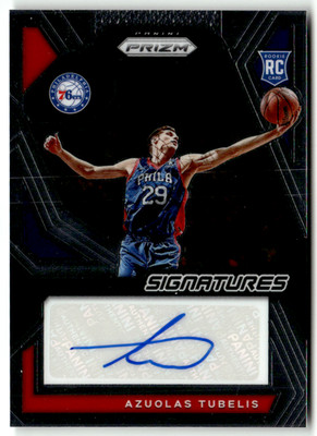 2023-24 Panini Prizm NBA No. RSI-AZS Azuolas Tubelis Rookie Auto Signatures