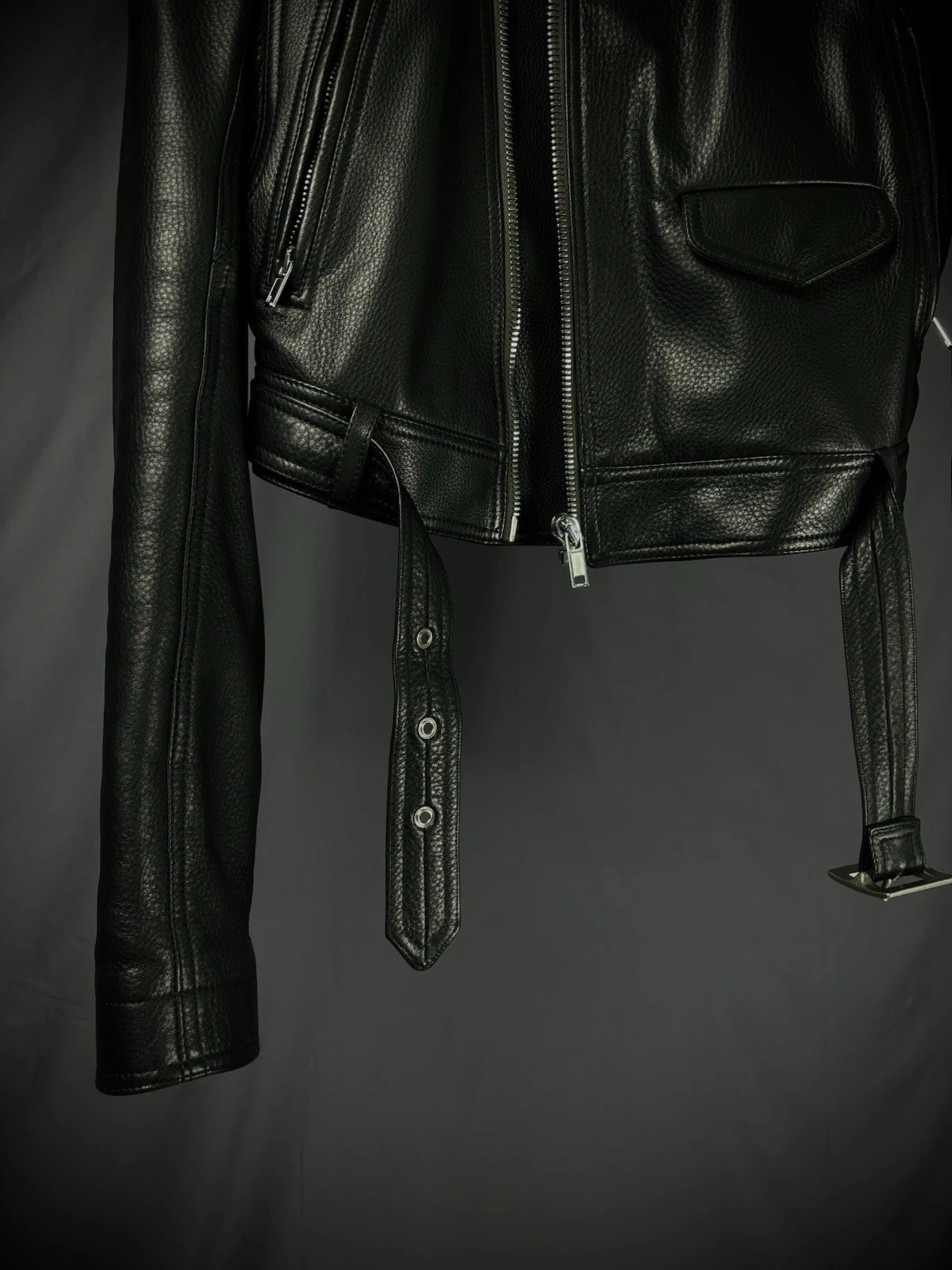 RICK OWENS SS21 PHLEGETHON LUKE STOOGES LEATHER JACKET image 3