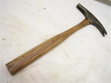 Antique Vaughn & Bushnell Bill Poster Tack Hammer Wood Tool Magnetic Face