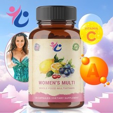 Organic Multivitamins For Women,Whole Food,Daily Vitamin Supplement,120 Capsules