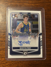 🔥Panini 2024-25 Donruss Optic Signature Series Quinten Post Rookie Auto🔥
