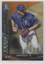 2017 Bowman Chrome Scouts Top 100 Orange Refractor 9/25 Hunter Dozier 5un